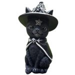 1tk Magic Cat Creative Resin Ornament V&auml;ike must kass skulptuur ornament Halloweeni kaunistus Ornament Devil Cat