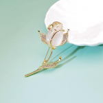 Mood Cat's Eye Teemant Tulip Lill Pross Naiste r&otilde;ivad Aksessuaarid Jope Corsage kuld