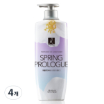 Elastine Perfume Conditioner Spring Prologue Fragrance, 600ml, 4 pieces white