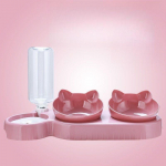 Kassitoidukauss Lemmiklooma automaatne s&ouml;&ouml;tja veejaotur koera kassitoidu konteiner Joogin&otilde;u libisemisvastane topeltkauss