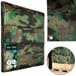 Kaitsekate - Kotarbau - 5 x 8 m - Kamuflaaž - Veekindel - UV-kindel kamuflaaž