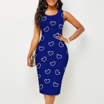 Naiste Kleit Sling Suvine LovePrint Kleidid Liibuvad varrukateta Slim Fit Seksikad mood top riided XS lilla