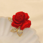 Temperament Red Rose Pross Tippklassi &uuml;likond Aksessuaarid Pins Disain Prossid