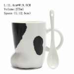 Kruus Kohvitass Stereo KASSIK&Auml;PA Keraamiline Hommikus&ouml;&ouml;k Armas T&Uuml;DRUKUPIIM lusikaga Kass Kawaii Koduks 201-300ml