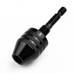 1* &ndash; V&otilde;tmeta puuripadruni adapter 1/4 kuuskantvarrega l&ouml;&ouml;kpea jaoks UK 0.3-6.5mm