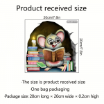 1 tk Mouse Hole 3D seinakleebised L&otilde;busad ja loomingulised seinakleebised naljakate koomiksite seinakleebiste jaoks. 1pc