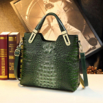 Euroopa ja Ameerika retro-suure mahutavusega suur kott krokodillimustriga nahast naiste kott, &otilde;lakott Messenger One Size