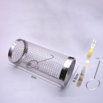 BBQ korv &uuml;mmargune grillimine roostevabast terasest rullitav grillkorv traatv&otilde;rk silinder grillkorv kaasaskantav v&auml;lik&auml;mpingu grill