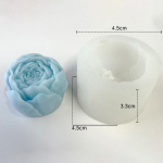 3D roosid k&uuml;&uuml;nal silikoonvorm pojeng lillek&uuml;&uuml;nla vorm aroomiteraapia kipsi seebi vaik s&uuml;nnip&auml;evaks pulmakingid Kodukaunistus L