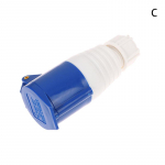 220V 16A 3 kontaktiga t&ouml;&ouml;stuslikud veekindlad pistikud/pistikupesa isane/emane pistik Ip44 2P haagissuvila haagis veoauto jahi jaoks as the picture