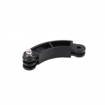 3-suunalise kinnitusega kiivri pikendusvarre kaarjas poolusega selfie stick GoPro Go Pro jaoks 10 9 8 7 SJCAM Xiaomi Yi 4K DJI kaamera tarvikud