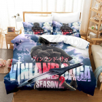 3D Prindi Anime Vinland Saga Voodipesu Komplekt &Uuml;he Twin T&auml;is Queen King Suuruses Voodikomplekt T&auml;iskasvanu Laste Magamistoa Tekikoti Komplektid Kodutekstiil EU Twin 135x200cm