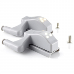 2tk Universaalne LED-kapp Valguse hingede andur Valguskapp Sisemine Hinged Lamp K&ouml;&ouml;k Magamistoa Kapp &Ouml;&ouml;valgusti Valge Soe 2PCS