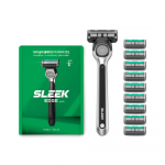 Dorco Sleek Edge raseerimismasin, 1 k&auml;epide + 10 kassetti