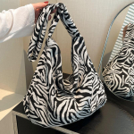 Jaapani lihtne l&otilde;uendikott, Naiste mood leopardimustriga &otilde;lakott, Suure mahutavusega pendelr&auml;nduri kandekott sebra