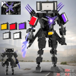 Skibidi tualett 3.0 Titaan Kellamees Ehitusklots Lastele Titaan Kaameramees R&auml;&auml;kivmees Kokkupandavad Klotsid M&auml;nguasjad Poistele Kingitus Lihav&otilde;tte M&auml;nguasjad