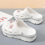 T&uuml;drukute paksu platvormiga sandaalid naistele suvised paksu tallaga rannapl&auml;tud naiste libisemiskindlad EVA klotsid aiajalatsid 38-39