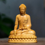 Naturaalne K&uuml;press India Shakyamuni Buddha Kujukesed K&auml;sitsi Nikerdustatud T&auml;ispuit Kodu Ruumi Kontori Feng Shui Kaunistus Kuju black