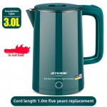 Roostevabast terasest poolsf&auml;&auml;riline 3-liitrine elektriline veekeetja koduseks kasutamiseks isoleeritud otse&uuml;lekandega veeboiler &uuml;hes t&uuml;kis tasuta Shippi Large electric kettle excellent price