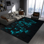 Voe3D Piiri&uuml;lene Dekoratiivne P&otilde;randamatt: Magamistoa, m&auml;ngutoa ja elutoa vaip 80x120cm Crystal Velvet