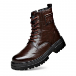 Trendikad meeste k&otilde;rge s&auml;&auml;rega nahast Martensi saapad k&uuml;ljeluku ja sooja voodriga Size 39