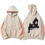 Kapuutsiga pulloverid Lady Gaga Mayhem Album Graafilised kapuutsid Hip Hop Unisex T&auml;navar&otilde;ivad, pikkade varrukatega Meeste Pusad Tr&uuml;ki kapuuts L