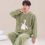 Talvine Armas Karu Flanellist Pidžaamakomplekt Meestele Multikakujuline Magamisriietus Poisile Moodne Pullover Sametine Meeste Pidžaama XXL for 72-80kg