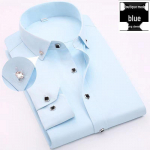 Meeste teemantn&ouml;&ouml;biga valge k&otilde;rge puuvillasisaldusega kortsumatu pikkade varrukatega s&auml;rk - kevad-s&uuml;gis vabaaja pidulik riietus 39 (110-125 lbs)