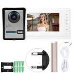 7-tollise LCD-ekraaniga videoukses&uuml;steem Uksekella intercom-kaamera monitor Kodune turvas&uuml;steem