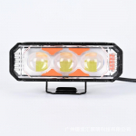 Mootorratta LED v&auml;line prožektor 3 k&uuml;lge 3 l&auml;&auml;ts elektris&otilde;idukile 12-80V universaalne prožektor kollase ja valge valgusega 1 piece