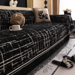 Lihtsad ja moodsad &uuml;hev&auml;rvilised diivanir&auml;tikud, universaalne diivanikate igaks aastaajaks, &uuml;hes t&uuml;kis kassikriimustuste diivanikate pleed 180*230cm must