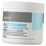Gl&uuml;koosamiin Kondroitiin MSM ja H&uuml;aluroonhape, Glucosamine + MSM + Chondroitin Pulber, Ostrovit (03250015) 150g Unflavored