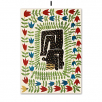 Vana-Egiptuse tiigrimadu kuju Abstraktne seinakunst l&otilde;uendimaal P&otilde;hjamaade plakatid ja tr&uuml;kised Seinapildid elutoa sisekujunduseks Ilma raamita 21*30cm