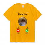 Dank Meme Hamster Staring Front Camera Hampter Calling T-s&auml;rk Unisex naistele Armas &uuml;lisuure graafikaga T-s&auml;rk 100% puuvillased T-s&auml;rgid 2XL