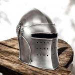 Keskaegne R&uuml;&uuml;tlikiiver Must Ristis&otilde;dija Suur Templar Armor Cosplay LARP SCA Lahingu kiiver Metallist Fantaasia Kost&uuml;&uuml;mi rekvisiit
