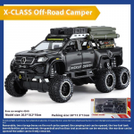 1/28 M&otilde;&otilde;tkava Mercedes Benz X-Klassi Exy 6x6 Matkaauto Maastikuauto Sulamist Valatud Mudelauto Trendikas Kodu Sisustus Puhkusekingitused Poistele must