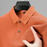 Meeste &Auml;rikasuaalne Kraega Puuvillane L&uuml;hikeste Varrukatega Polo S&auml;rk L&otilde;tv &Uuml;hev&auml;rviline T-s&auml;rk Meeste 2XL oranž
