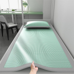 Luksuslik jahutav Ice Slippy kiudkangas madratsipadja komplekt, suvine pehme mugav hingav jahe matt pikaajalise jahutava toimega 90*200cm（Only sheets） roheline