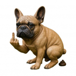 Prantsuse buldogi aia kuju Elutruu disain Vaik Koera kuju Figuur Kaunistus Kodu Aia Laua Dekoratsioon C