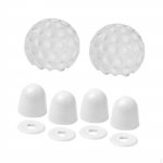 Toilet Bolt Easy to Maintain Toilets Floor Screw Covers Bathroom Decoration White Set