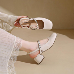 Mary Jane naiste kingad Uued moodsad keskmise kontsaga naiste &uuml;ksikud kingad Pehmed ja mugavad punased balletikingad Zapatos De Mujer 34