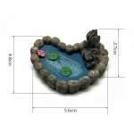 1 tk Vintage basseini kujukeste tiigid Mudel Resin K&auml;sit&ouml;&ouml; kaunistus Kodukaunistus Miniatuurne aed Fairy Klaaskaunistus DIY tarvikud