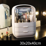 Net Celebrity kosmeetikatoodete hoiukarp lauaarvuti tolmukindel leibkonna suur tualettlaud nahahoolduse hoiukarp 30*20*40cm