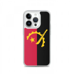 Coque iPhone - Angola - Drapeau - Souple - Mitmev&auml;rviline - &Uuml;hilduv iPhone 14 Pro