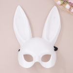 Pooln&auml;oline j&auml;nesemask Must valge Halloweeni mask J&otilde;ulubaar Maskeraadipidu J&auml;nesek&otilde;rvad Maskid Seksikad Cosplay-rekvisiidid valge