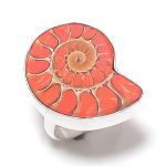 Ammonite Fossil Gemstone Handmade 925 Sterling Silver Jewelry Ring Size 8 r2k77