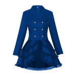 Naiste kaherealine viktoriaanlik steampunk bleiser-mantel gooti frakk sabaga jakk pits&auml;&auml;risega Halloweeni pulma&uuml;htne kost&uuml;&uuml;m L