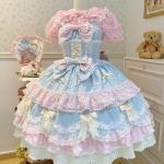 Suvine Sweet Lolita kleit Armas printsess Pits Magus Lamineeritud Pikk S