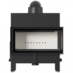 Fireplace insert KRATKI FLOKI L right corner 12 kW Mounting set with door spring