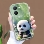 Armas koomiksimustriga kreemjas tekstuuriga korpus, lainelise servaga pehme silikoonkaanega telefoni&uuml;mbris Vivo jaoks Vivo Y93S